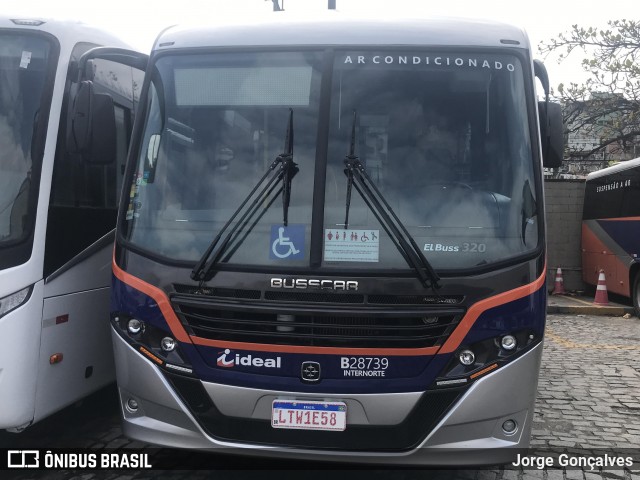 Viação Ideal B28739 na cidade de Rio de Janeiro, Rio de Janeiro, Brasil, por Jorge Gonçalves. Número da foto: #7209583.