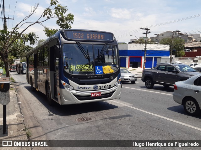 Viação Zurick 31040 na cidade de Belo Horizonte, Minas Gerais, Brasil, por Hugo Henrique de Figueiredo. ID da foto: 7210460.