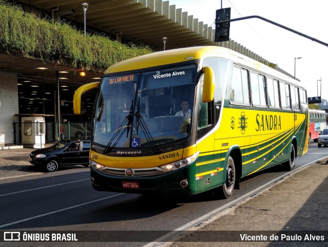 Viação Sandra 2200 na cidade de Belo Horizonte, Minas Gerais, Brasil, por Vicente de Paulo Alves. ID da foto: 7207920.