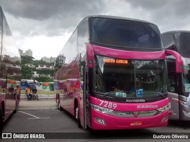 Viação Garcia 7289 na cidade de São Paulo, São Paulo, Brasil, por Gustavo Oliveira. Número da foto: #7210849.