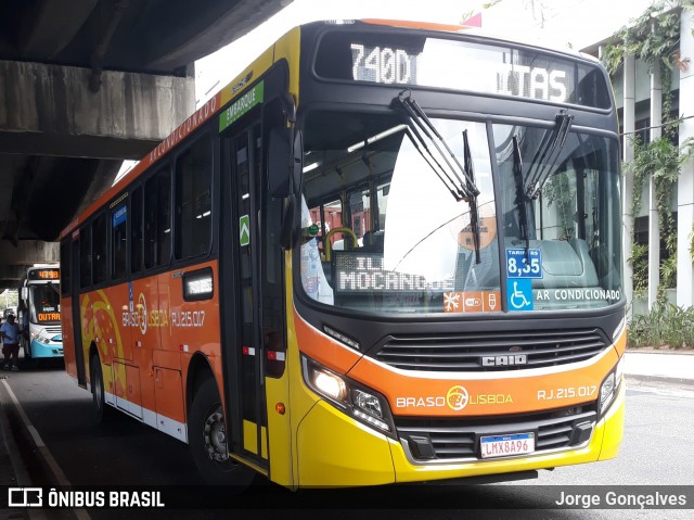 Empresa de Transportes Braso Lisboa RJ 215.017 na cidade de Rio de Janeiro, Rio de Janeiro, Brasil, por Jorge Gonçalves. Número da foto: #7207772.