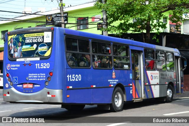 Viação Pirajuçara 11.520 na cidade de Taboão da Serra, São Paulo, Brasil, por Eduardo Ribeiro. ID da foto: 7208503.