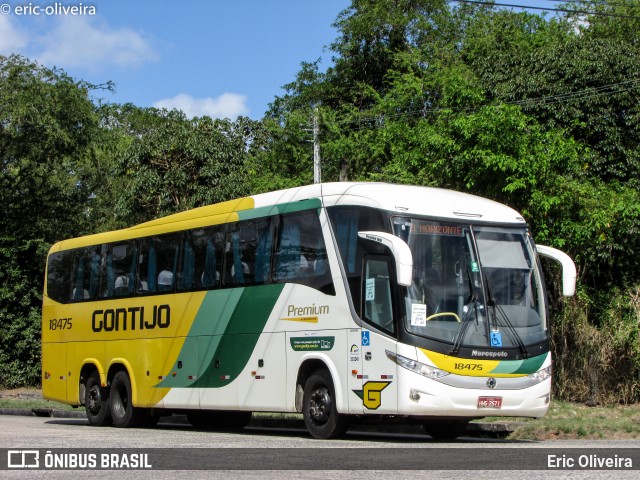 Empresa Gontijo de Transportes 18475 na cidade de Recife, Pernambuco, Brasil, por Eric Oliveira. Número da foto: #7211004.