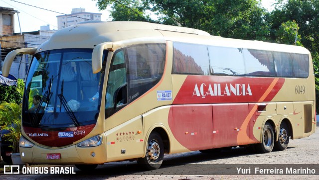 Viação Açailândia 6049 na cidade de Belém, Pará, Brasil, por Yuri Ferreira Marinho. ID da foto: 7209469.