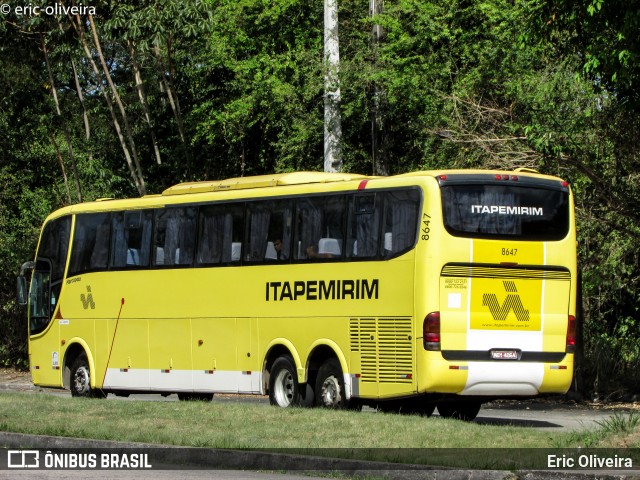 Viação Itapemirim 8647 na cidade de Recife, Pernambuco, Brasil, por Eric Oliveira. ID da foto: 7210988.