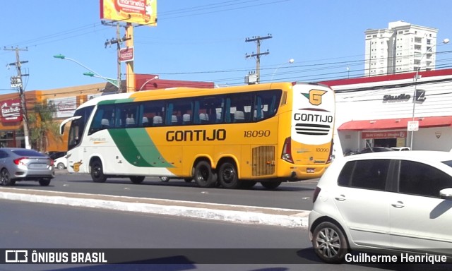 Empresa Gontijo de Transportes 18090 na cidade de Cuiabá, Mato Grosso, Brasil, por Guilherme Henrique. Número da foto: #7210978.