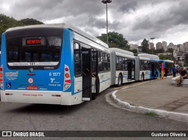 Viação Cidade Dutra 6 1577 na cidade de São Paulo, São Paulo, Brasil, por Gustavo Oliveira. ID da foto: 7210868.