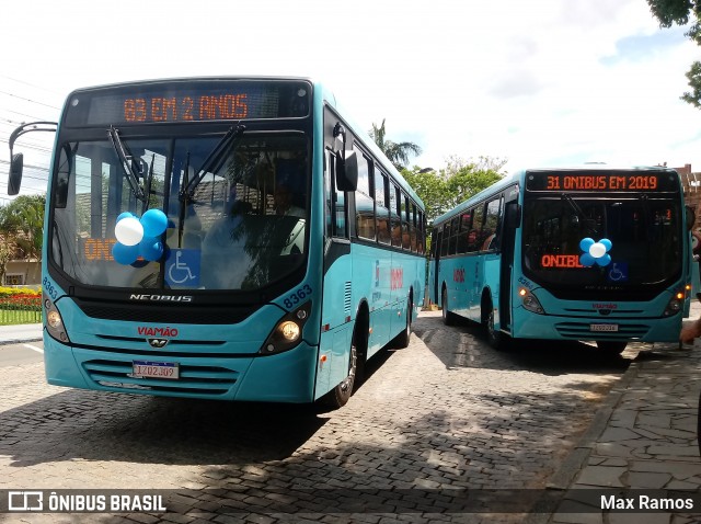 Empresa de Transporte Coletivo Viamão 8363 na cidade de Viamão, Rio Grande do Sul, Brasil, por Max Ramos. Número da foto: #7211874.