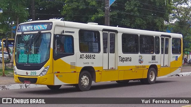 Empresa de Transportes Nova Marambaia AT-86612 na cidade de Belém, Pará, Brasil, por Yuri Ferreira Marinho. ID da foto: 7211665.