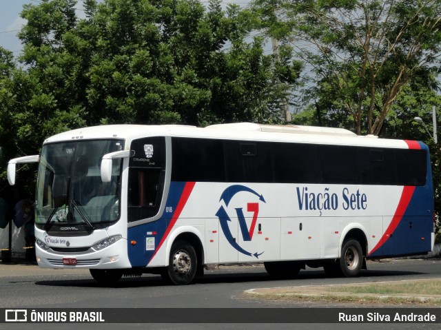 Viação Sete 018 na cidade de Teresina, Piauí, Brasil, por Ruan Silva Andrade. Número da foto: #7211907.