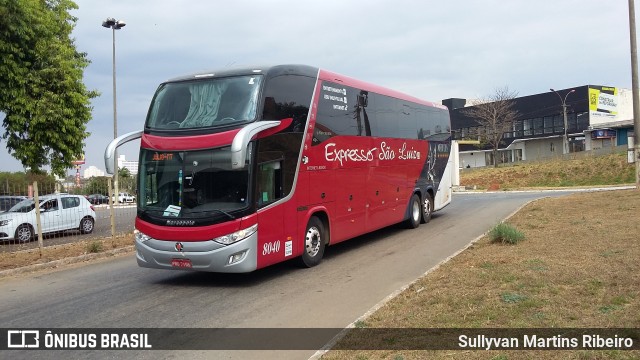 Expresso São Luiz 8040 na cidade de Anápolis, Goiás, Brasil, por Sullyvan Martins Ribeiro. ID da foto: 7213617.