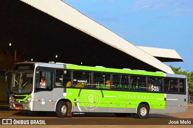 Viação Garcia 7589 na cidade de Maringá, Paraná, Brasil, por José Melo. ID da foto: 7214127.