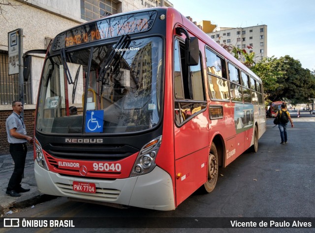 Santa Fé Transportes 95040 na cidade de Belo Horizonte, Minas Gerais, Brasil, por Vicente de Paulo Alves. ID da foto: 7211454.