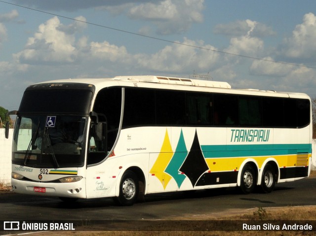Viação Transpiauí 502 na cidade de Teresina, Piauí, Brasil, por Ruan Silva Andrade. Número da foto: #7213861.