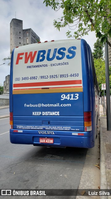 FWBuss 9413 na cidade de Belo Horizonte, Minas Gerais, Brasil, por Luiz Silva. ID da foto: 7211957.