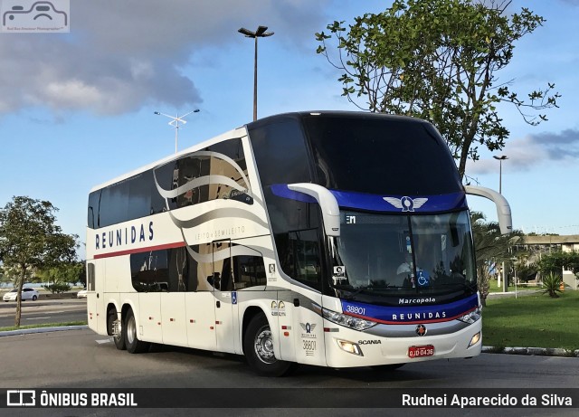 Reunidas Transportes Coletivos 38801 na cidade de Florianópolis, Santa Catarina, Brasil, por Rudnei Aparecido da Silva. Número da foto: #7216460.