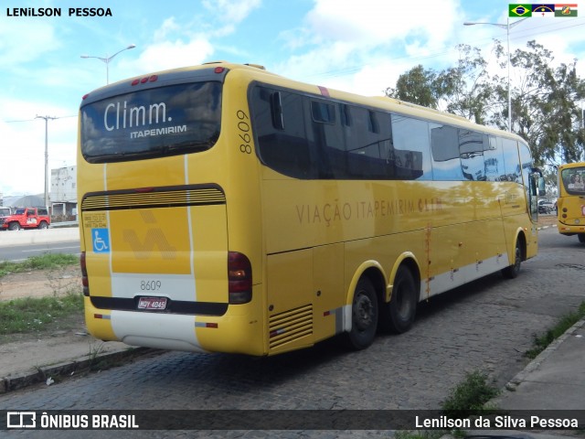 Viação Itapemirim 8609 na cidade de Caruaru, Pernambuco, Brasil, por Lenilson da Silva Pessoa. ID da foto: 7216117.