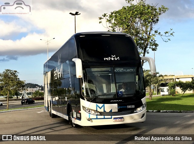 Empresa de Ônibus Nossa Senhora da Penha 59030 na cidade de Florianópolis, Santa Catarina, Brasil, por Rudnei Aparecido da Silva. ID da foto: 7216309.