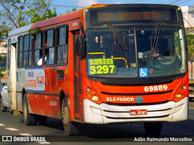 Viação Santa Edwiges 69889 na cidade de Belo Horizonte, Minas Gerais, Brasil, por Adão Raimundo Marcelino. Número da foto: #7216265.
