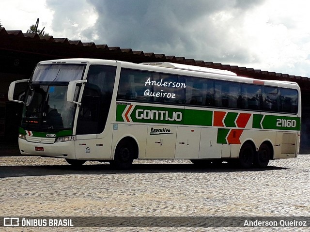 Empresa Gontijo de Transportes 21160 na cidade de Vitória da Conquista, Bahia, Brasil, por Anderson Queiroz. ID da foto: 7215093.