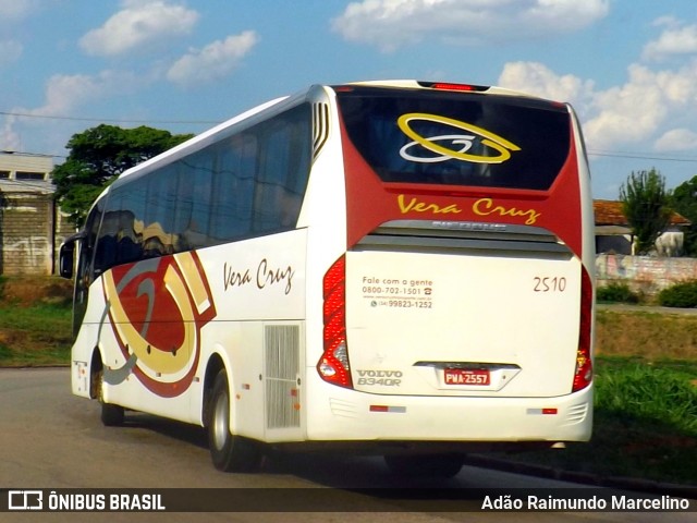 Vera Cruz Transporte e Turismo 2510 na cidade de Belo Horizonte, Minas Gerais, Brasil, por Adão Raimundo Marcelino. ID da foto: 7218386.