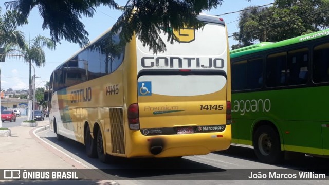 Empresa Gontijo de Transportes 14145 na cidade de Matozinhos, Minas Gerais, Brasil, por João Marcos William. ID da foto: 7217735.