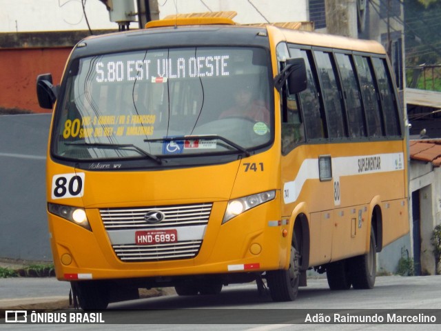 Transporte Suplementar de Belo Horizonte 741 na cidade de Belo Horizonte, Minas Gerais, Brasil, por Adão Raimundo Marcelino. ID da foto: 7284638.