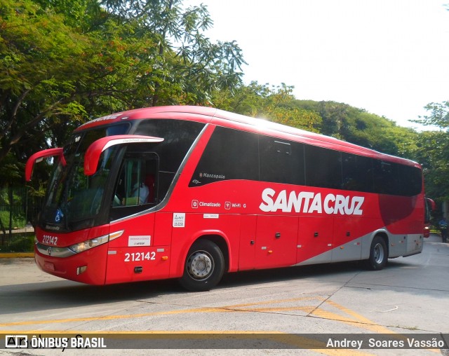 Viação Santa Cruz 212142 na cidade de São Paulo, São Paulo, Brasil, por Andrey  Soares Vassão. Número da foto: #7284411.