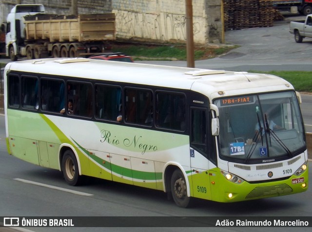 Rio Negro Fretamento e Turismo 5109 na cidade de Belo Horizonte, Minas Gerais, Brasil, por Adão Raimundo Marcelino. Número da foto: #7284717.