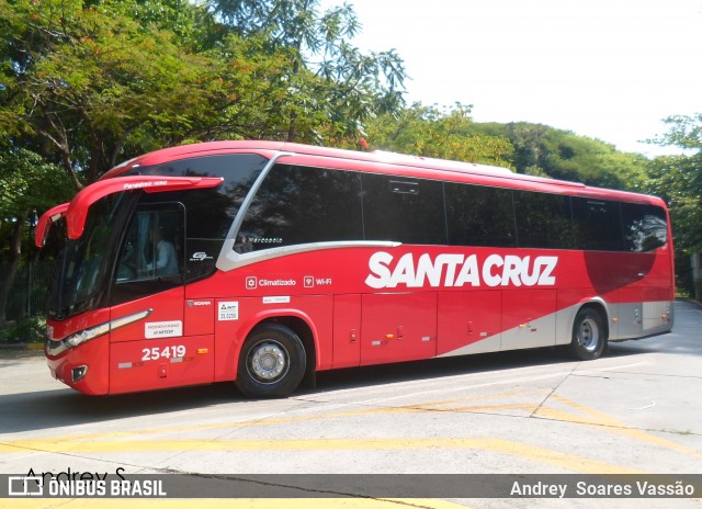 Viação Santa Cruz 25419 na cidade de São Paulo, São Paulo, Brasil, por Andrey  Soares Vassão. Número da foto: #7284401.