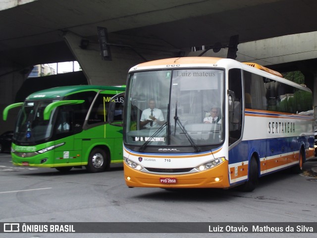 Viação Sertaneja 710 na cidade de Belo Horizonte, Minas Gerais, Brasil, por Luiz Otavio Matheus da Silva. ID da foto: 7283929.