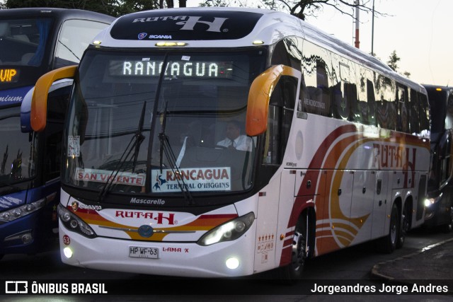 Ruta H. 63 na cidade de Estación Central, Santiago, Metropolitana de Santiago, Chile, por Jorgeandres Jorge Andres. ID da foto: 7314561.