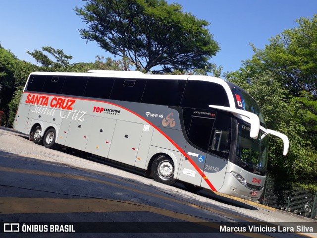 Viação Santa Cruz 234140 na cidade de São Paulo, São Paulo, Brasil, por Marcus Vinicius Lara Silva. ID da foto: 7312894.