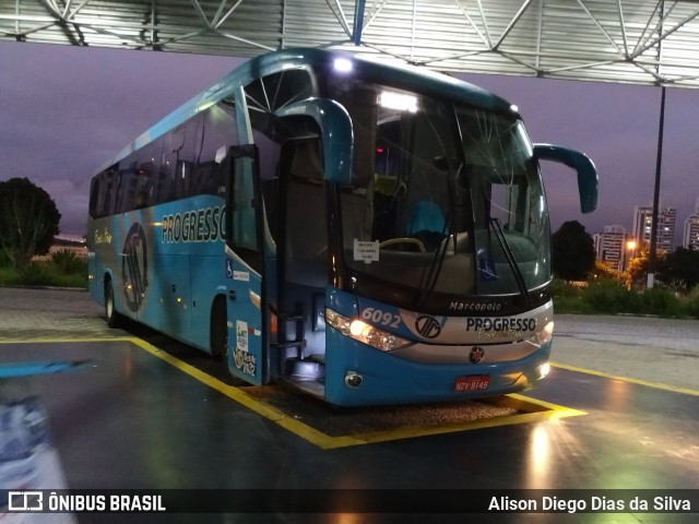 Auto Viação Progresso 6092 na cidade de Campina Grande, Paraíba, Brasil, por Alison Diego Dias da Silva. ID da foto: 7311356.