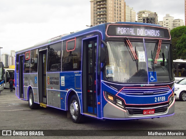 Transcooper > Norte Buss 2 6189 na cidade de São Paulo, São Paulo, Brasil, por Matheus Moreira. ID da foto: 7314056.