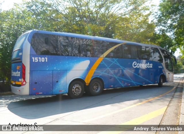 Viação Cometa 15101 na cidade de São Paulo, São Paulo, Brasil, por Andrey  Soares Vassão. Número da foto: #7312000.