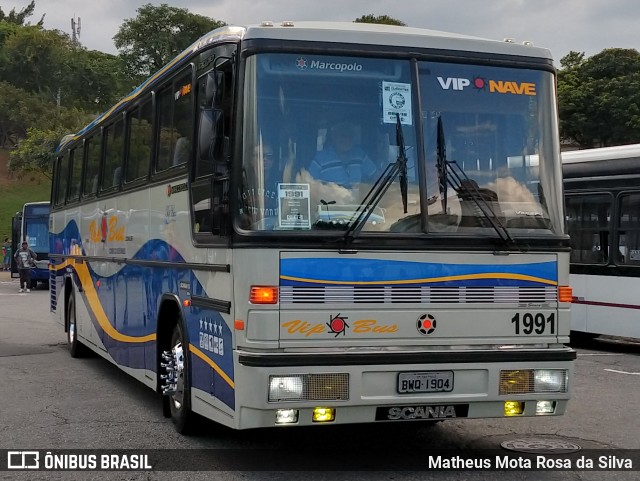 Vip Bus Comércio de Ônibus 1991 na cidade de São Paulo, São Paulo, Brasil, por Matheus Mota Rosa da Silva. Número da foto: #7314382.