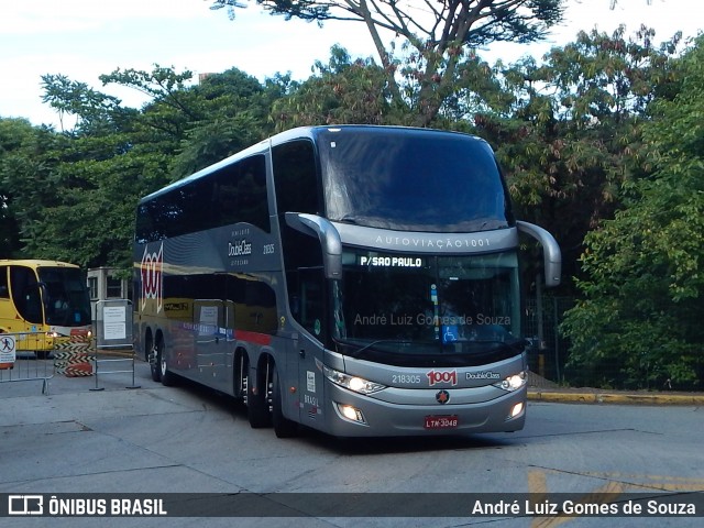 Auto Viação 1001 218305 na cidade de São Paulo, São Paulo, Brasil, por André Luiz Gomes de Souza. ID da foto: 7313398.