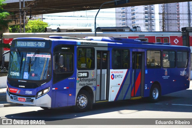 Viação Osasco 21.595 na cidade de Osasco, São Paulo, Brasil, por Eduardo Ribeiro. ID da foto: 7311526.