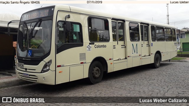 Viação Santo Ângelo 18M06 na cidade de Curitiba, Paraná, Brasil, por Lucas Weber Calizario. Número da foto: #7313260.
