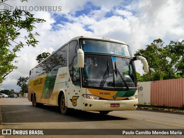 Empresa Gontijo de Transportes 14385 na cidade de Brasília, Distrito Federal, Brasil, por Paulo Camillo Mendes Maria. ID da foto: 7316840.