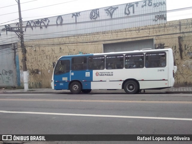 Transcooper > Norte Buss 2 6076 na cidade de São Paulo, São Paulo, Brasil, por Rafael Lopes de Oliveira. ID da foto: 7317385.