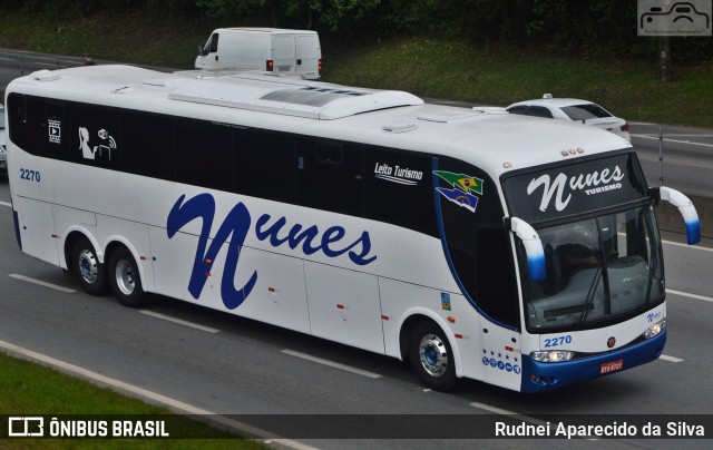 Nunes Turismo 2270 na cidade de Arujá, São Paulo, Brasil, por Rudnei Aparecido da Silva. ID da foto: 7317173.