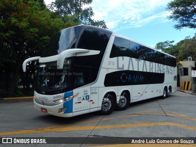 Auto Viação Catarinense 3713 na cidade de São Paulo, São Paulo, Brasil, por André Luiz Gomes de Souza. ID da foto: 7316617.