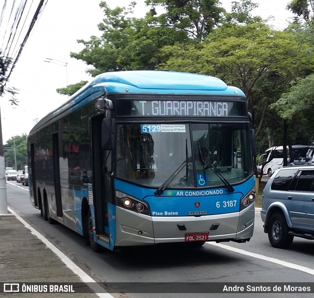 Viação Paratodos > São Jorge > Metropolitana São Paulo > Mobibrasil 6 3187 na cidade de São Paulo, São Paulo, Brasil, por Andre Santos de Moraes. Número da foto: #7316511.