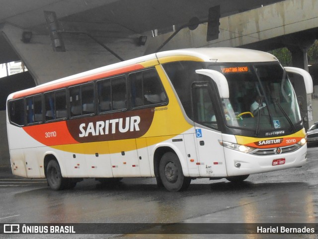 Saritur - Santa Rita Transporte Urbano e Rodoviário 30110 na cidade de Belo Horizonte, Minas Gerais, Brasil, por Hariel Bernades. ID da foto: 7315246.