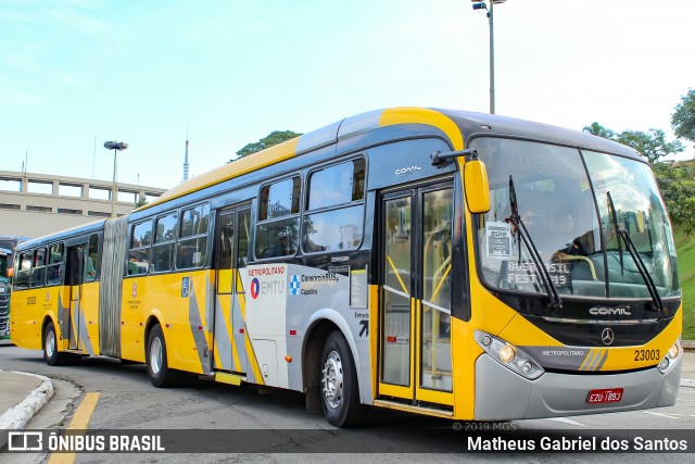 Transportes Capellini 23003 na cidade de São Paulo, São Paulo, Brasil, por Matheus Gabriel dos Santos. Número da foto: #7316889.