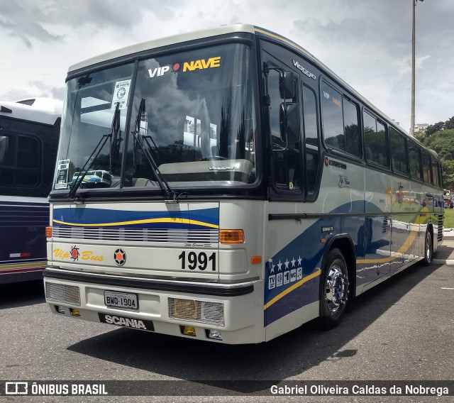Vip Bus Comércio de Ônibus 1991 na cidade de São Paulo, São Paulo, Brasil, por Gabriel Oliveira Caldas da Nobrega. Número da foto: #7318535.