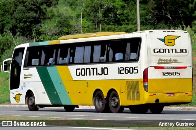 Empresa Gontijo de Transportes 12605 na cidade de Ribeirão Vermelho, Minas Gerais, Brasil, por Andrey Gustavo. ID da foto: 7319615.