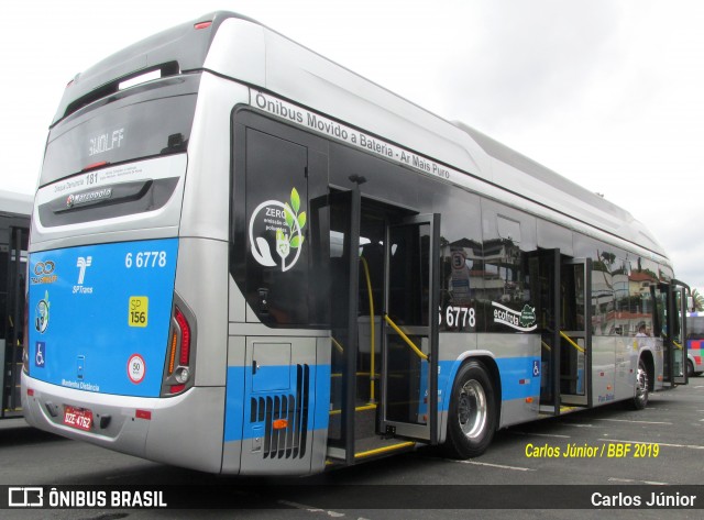 Transwolff Transportes e Turismo 6 6778 na cidade de São Paulo, São Paulo, Brasil, por Carlos Júnior. Número da foto: #7319007.